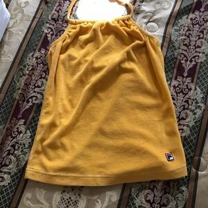Fila Yellow Halter Tank Top
